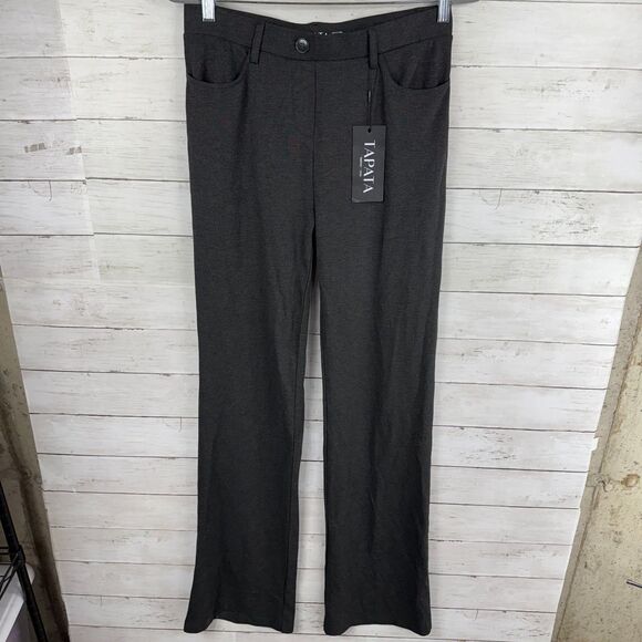 Elegant Charcoal Boot Cut Pants - Picture 3 of 5
